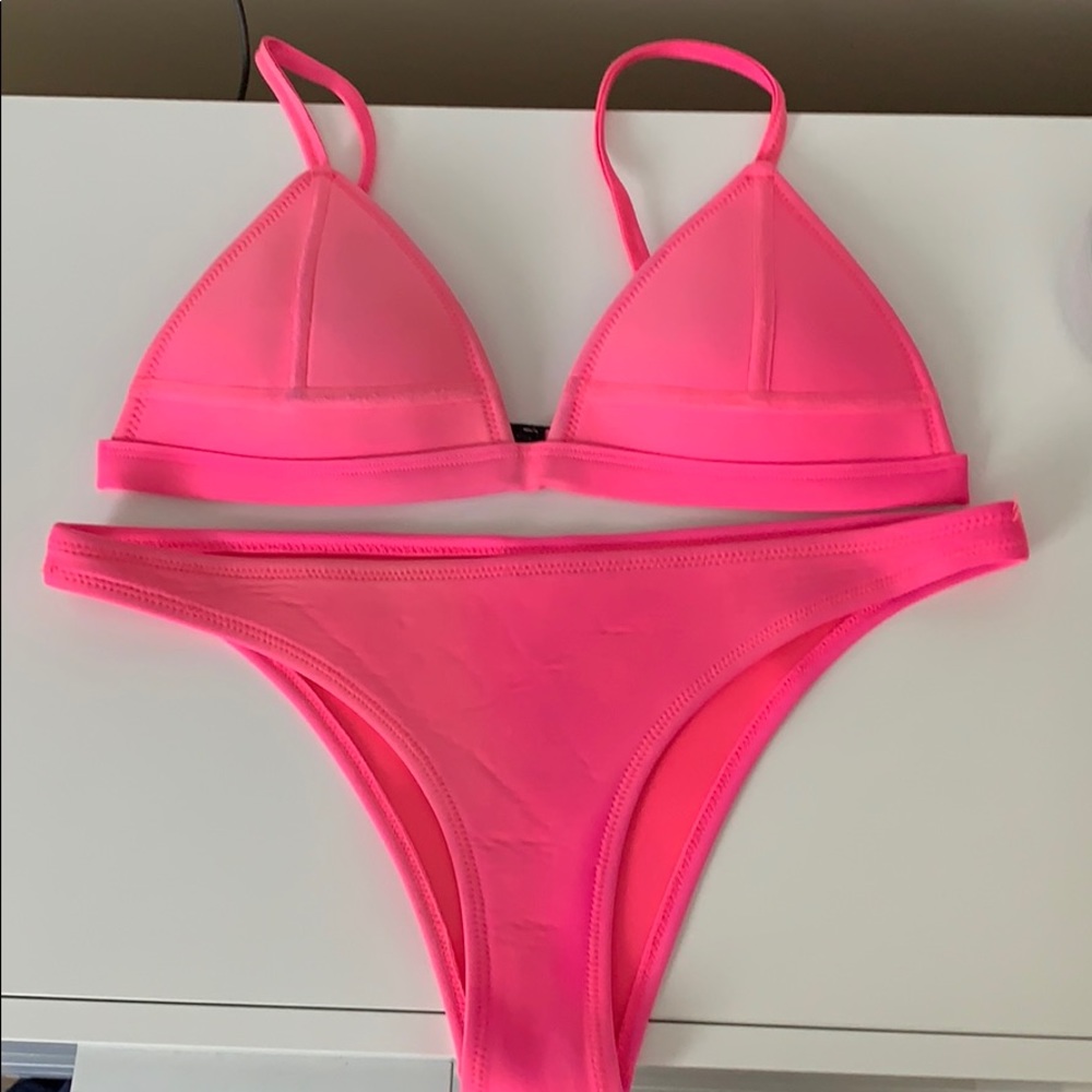 Triangl BILLIE Hot Pink Swimsuit.